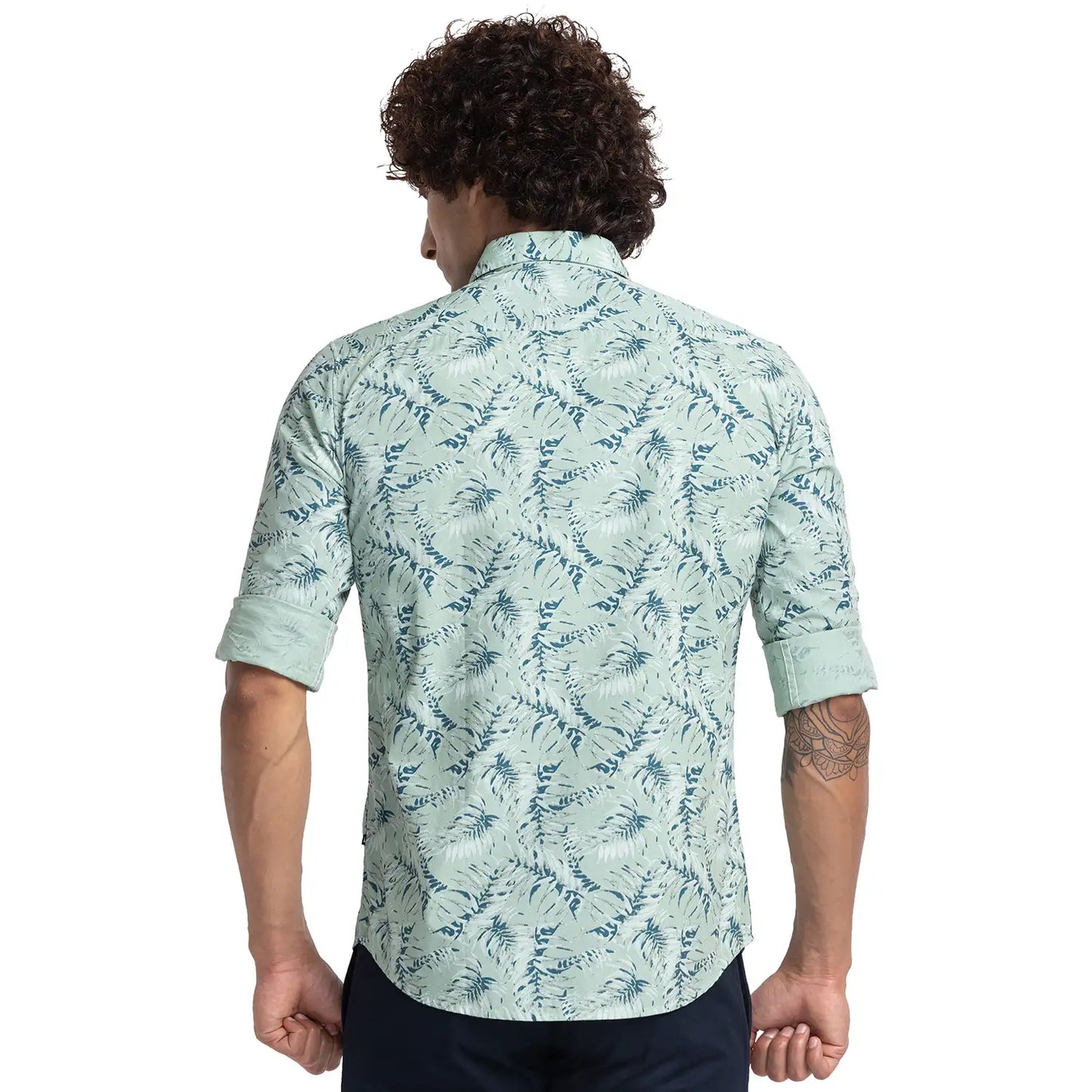 Men Slim Fit Red Shirt