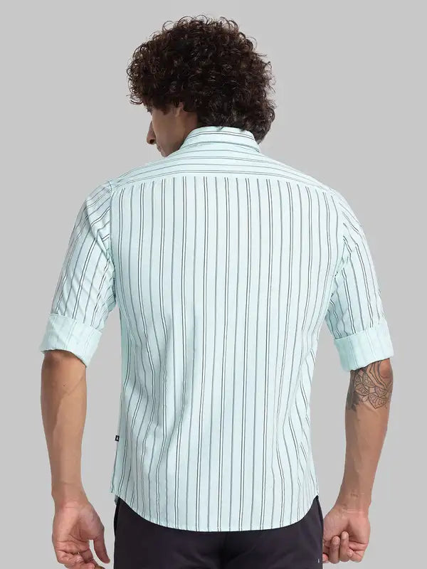 Men Slim Fit Grey Shirt