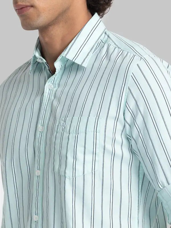 Men Slim Fit Grey Shirt