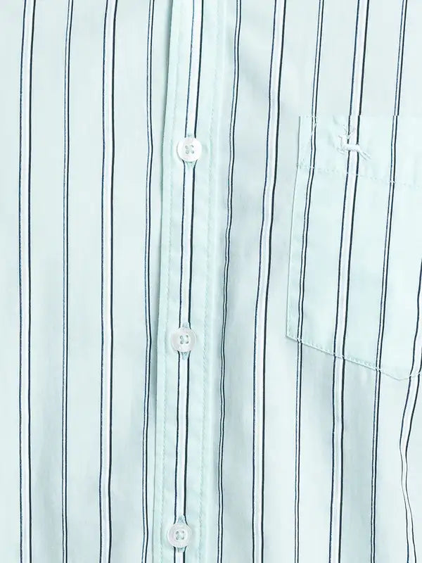 Men Slim Fit Grey Shirt