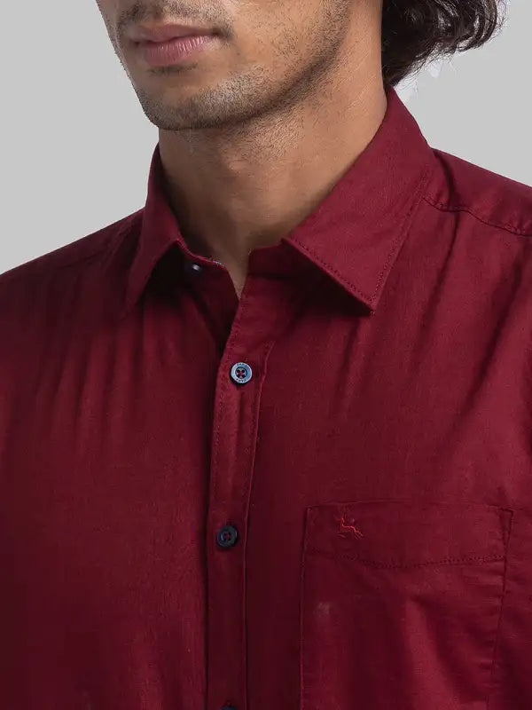 Men Slim Fit White Shirt