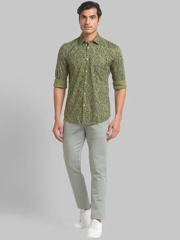 Men Slim Fit White Shirt