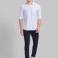 Men Slim Fit Blue Shirt