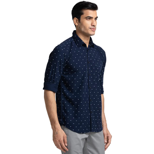 Men Slim Fit Red Shirt