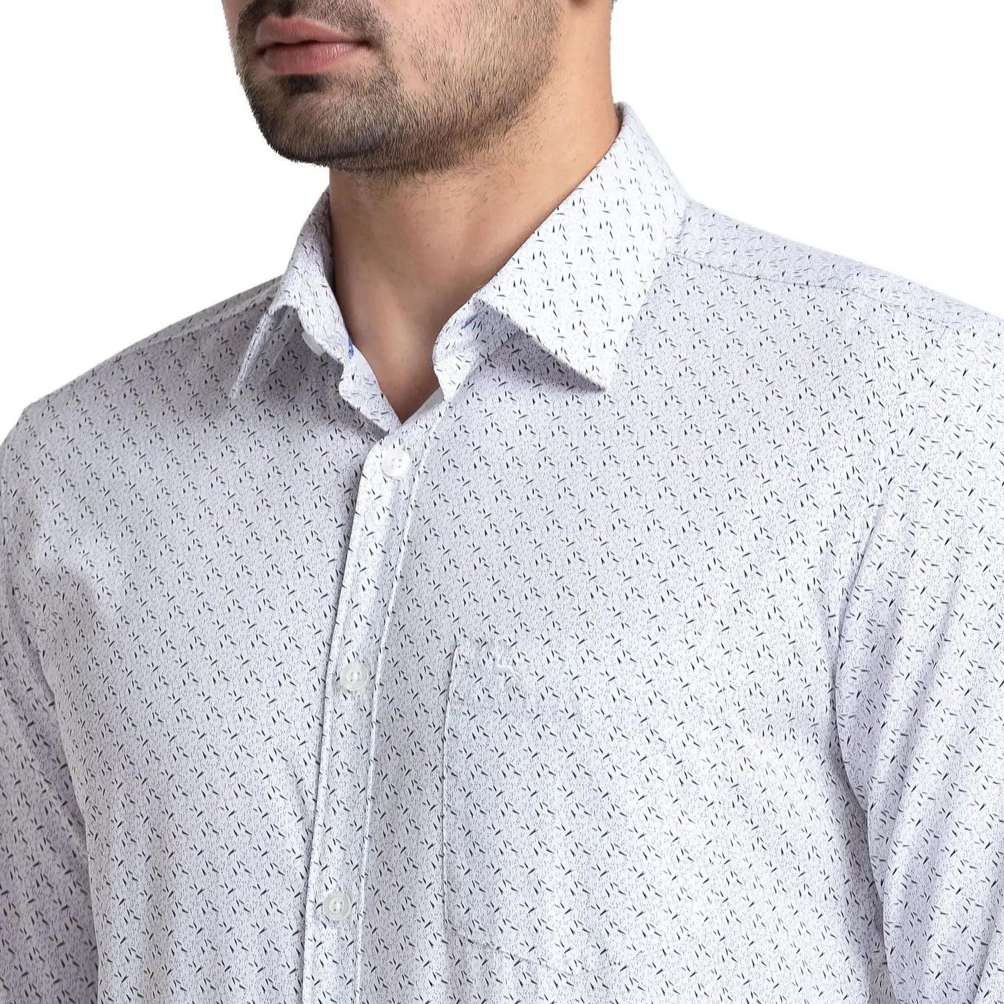 Men Slim Fit Blue Shirt