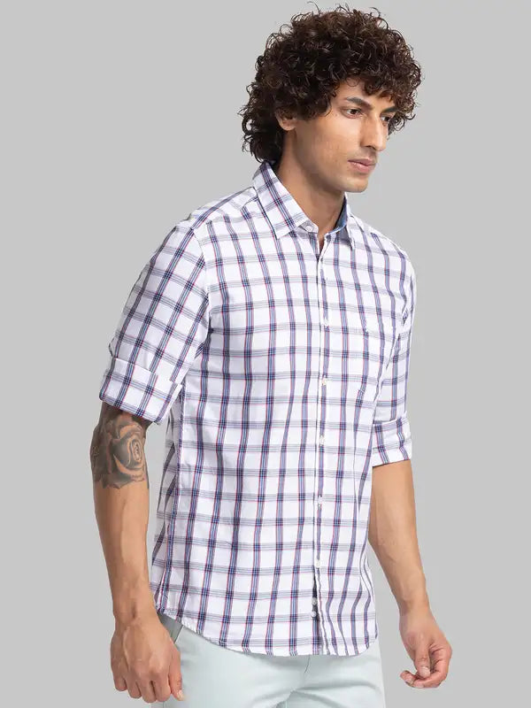 Men Slim Fit Blue Shirt