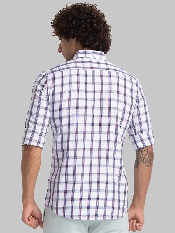 Men Slim Fit Blue Shirt