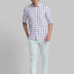 Men Slim Fit Blue Shirt