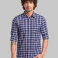 Men Slim Fit Blue Shirt