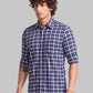 Men Slim Fit Blue Shirt