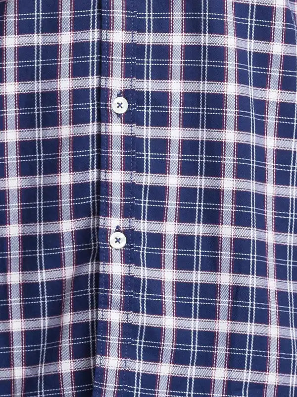 Men Slim Fit Blue Shirt