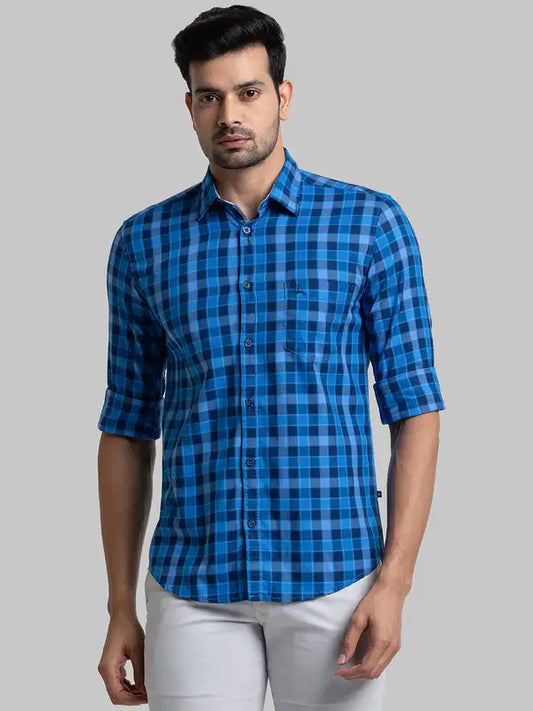 Men Slim Fit Red Shirt