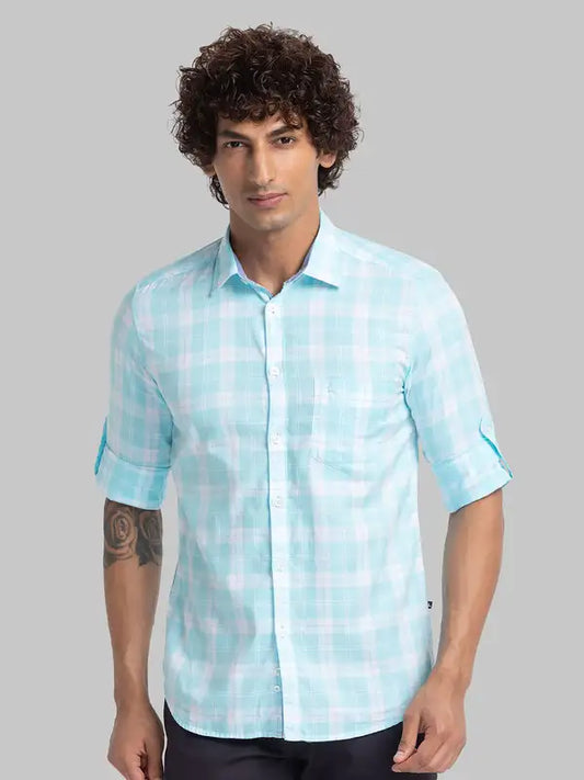 Men Slim Fit Red Shirt