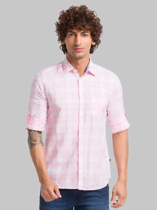 Men Slim Fit Blue Shirt