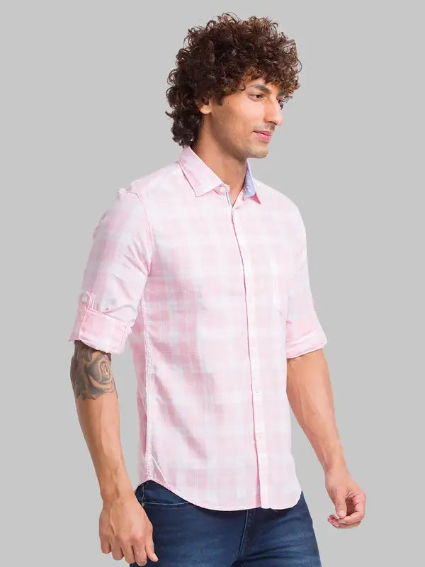 Men Slim Fit Blue Shirt