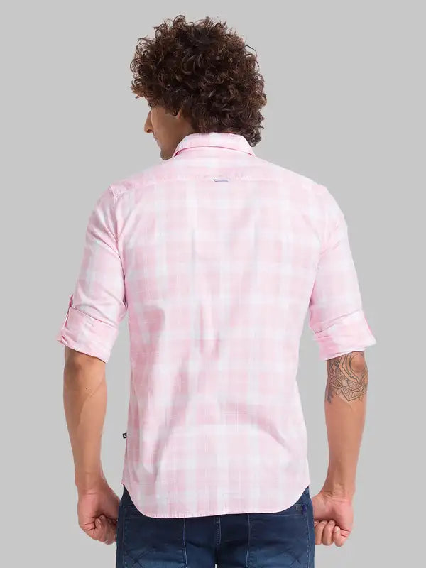 Men Slim Fit Blue Shirt