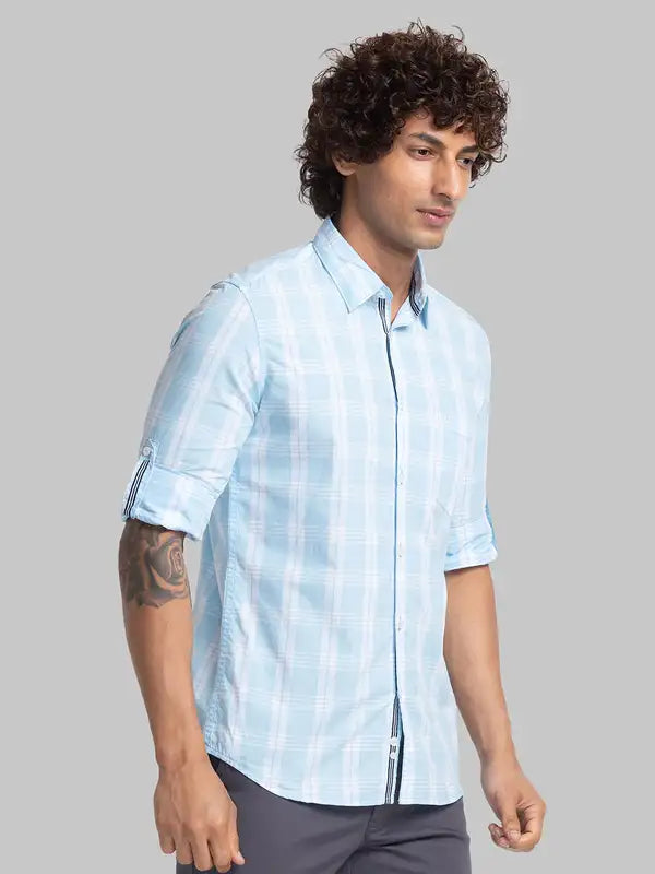 Men Slim Fit Red Shirt