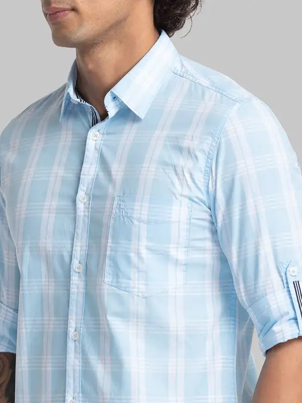 Men Slim Fit Red Shirt