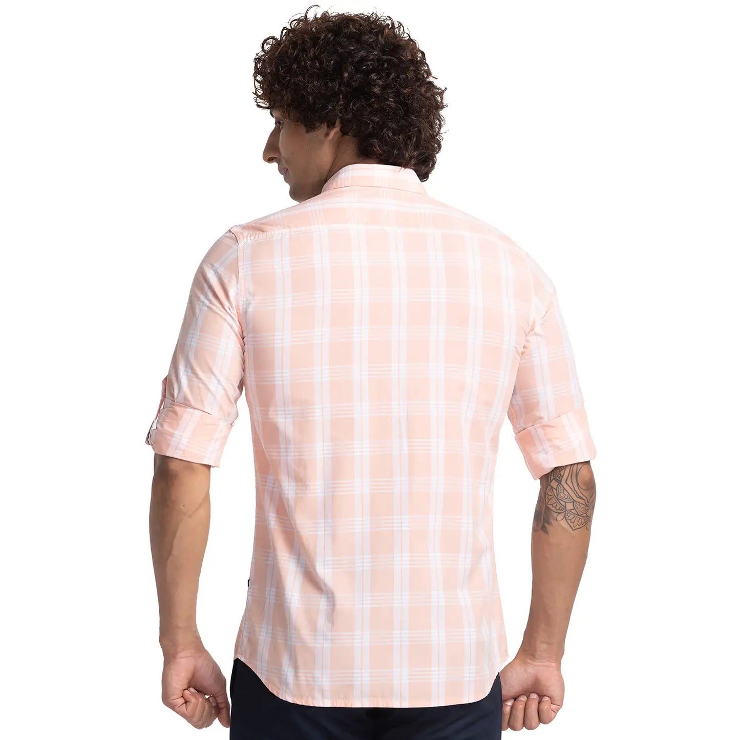 Men Slim Fit Blue Shirt