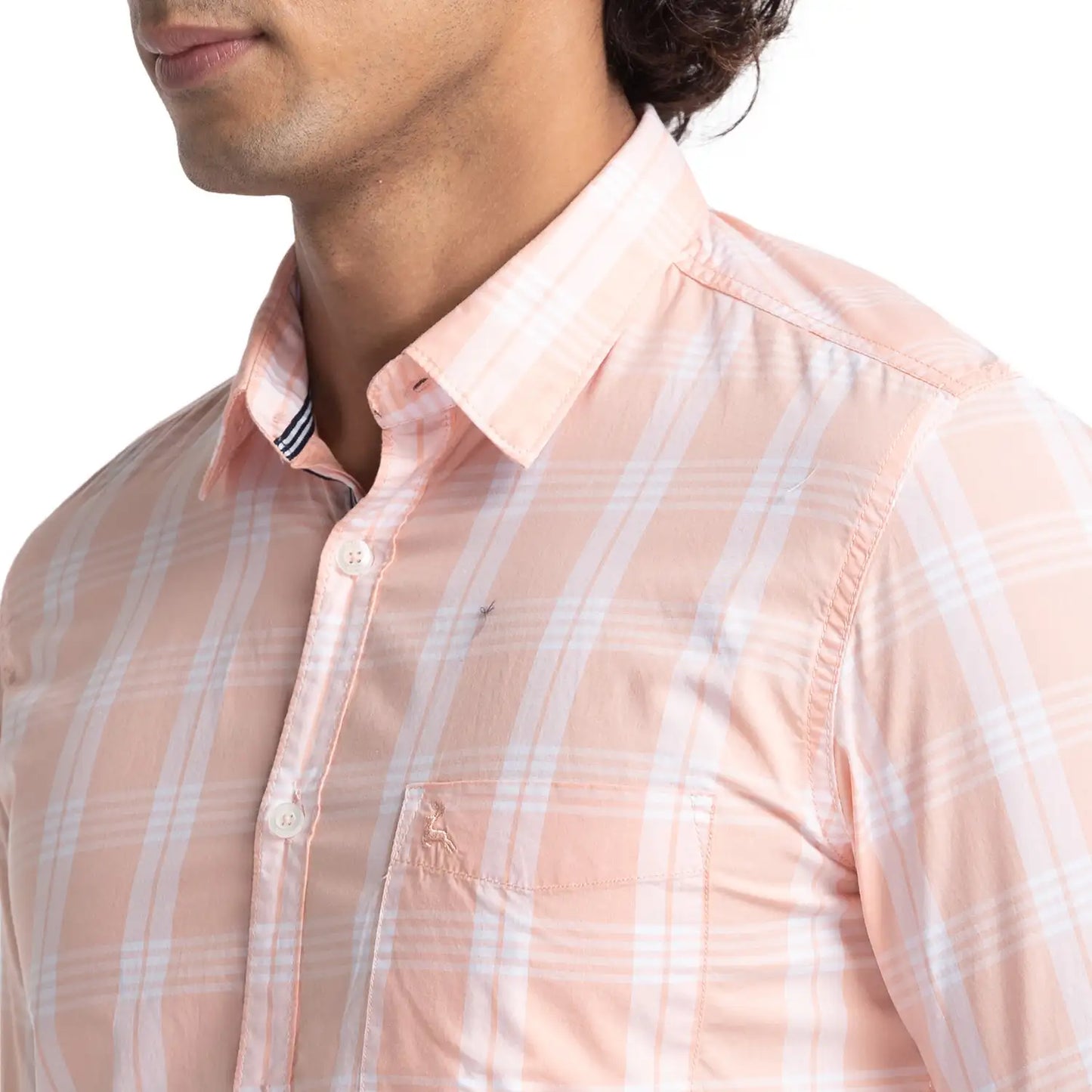 Men Slim Fit Blue Shirt