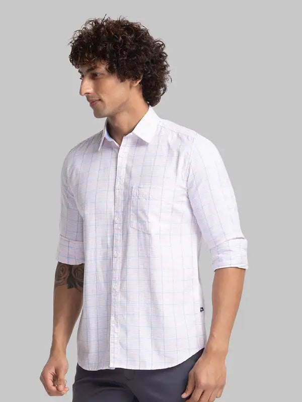 Men Slim Fit Blue Shirt