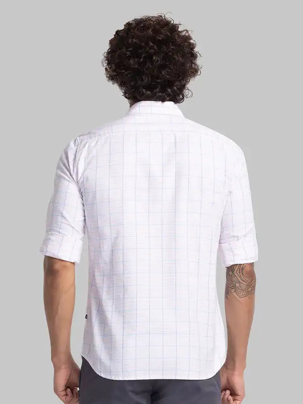 Men Slim Fit Blue Shirt
