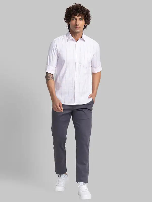 Men Slim Fit Blue Shirt