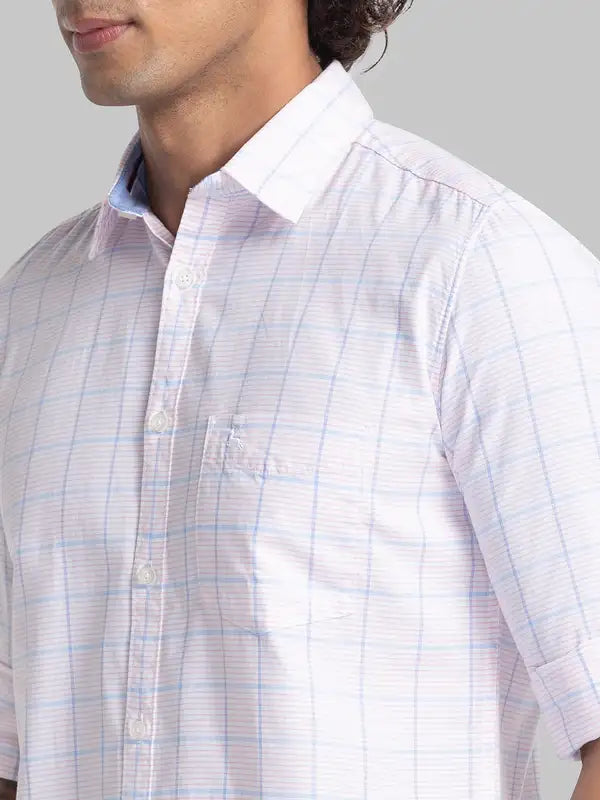 Men Slim Fit Blue Shirt