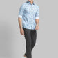 Men Slim Fit Green Shirt
