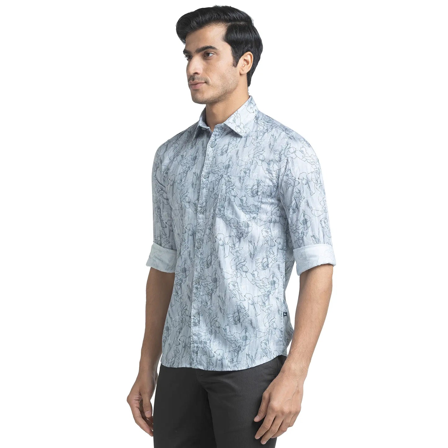 Men Slim Fit Red Shirt