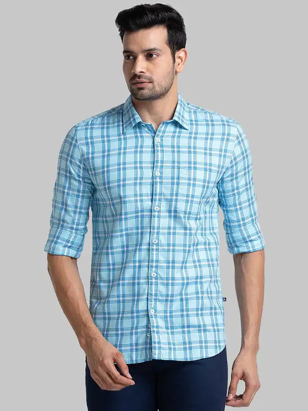 Men Slim Fit Yellow Shirt