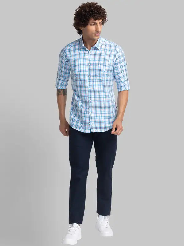 Men Slim Fit Yellow Shirt