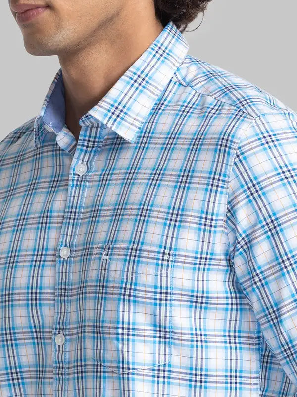 Men Slim Fit Yellow Shirt