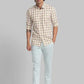 Men Slim Fit Green Shirt