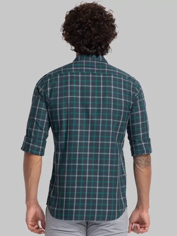 Men Slim Fit Grey Shirt