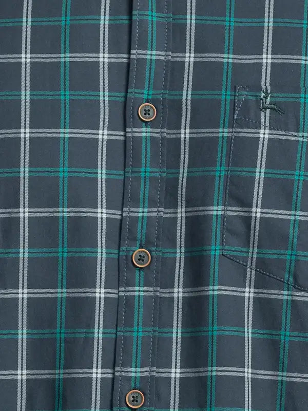 Men Slim Fit Grey Shirt