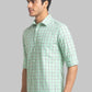 Men Blue Slim Fit Stripe  Cotton Full Sleeve Cutaway Collar Shirts