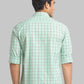 Men Blue Slim Fit Stripe  Cotton Full Sleeve Cutaway Collar Shirts