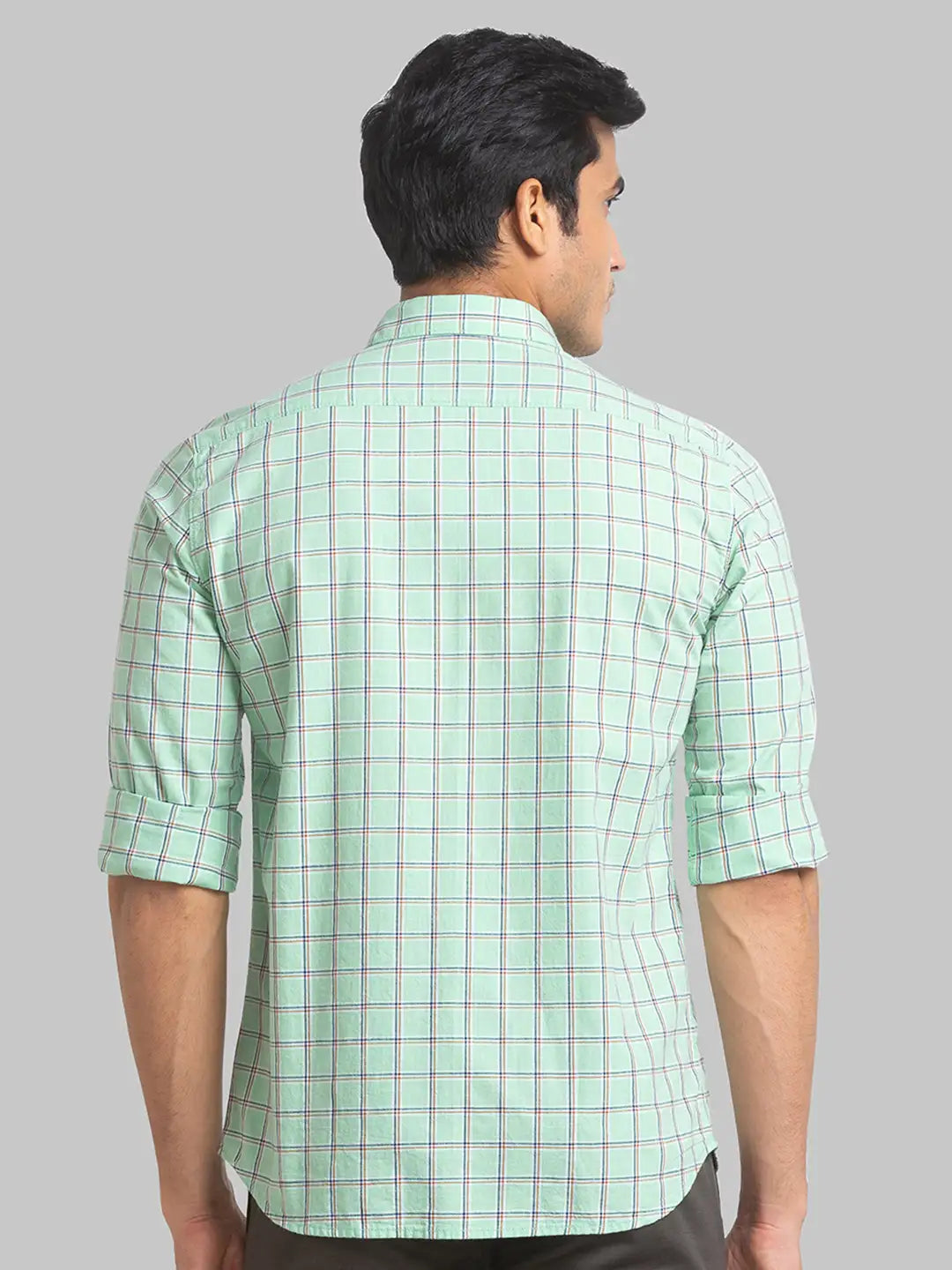 Men Blue Slim Fit Stripe  Cotton Full Sleeve Cutaway Collar Shirts