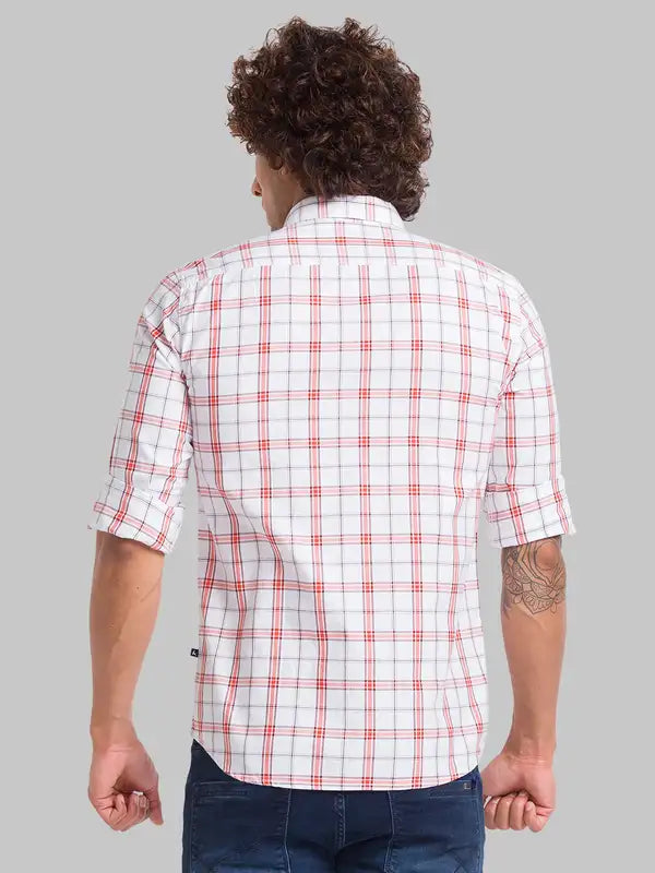 Men Slim Fit Green Shirt