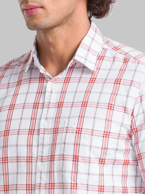 Men Slim Fit Green Shirt