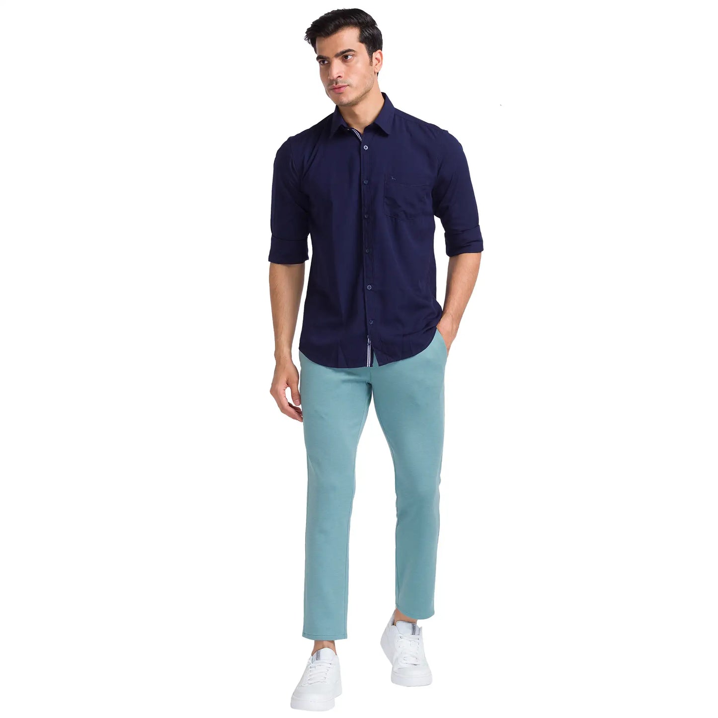 Men Slim Fit Red Shirt