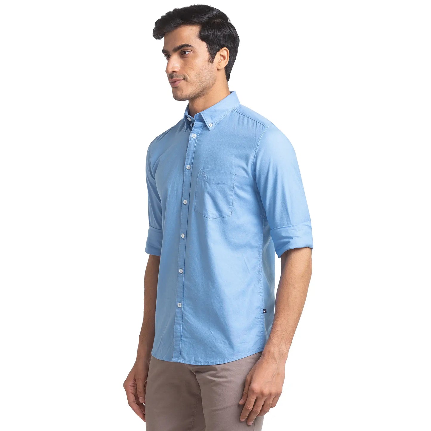 Men Slim Fit White Shirt