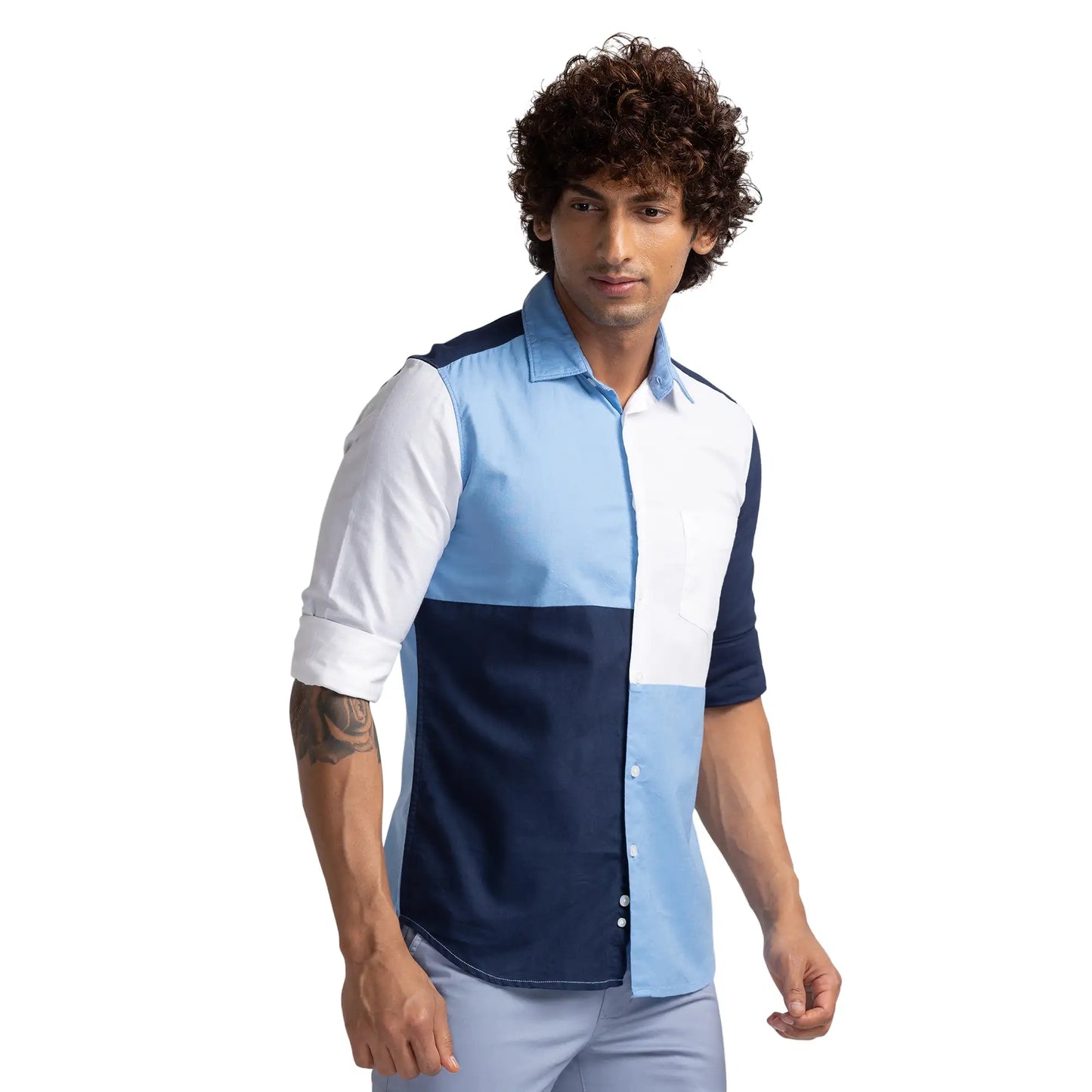 Men Slim Fit Red Shirt