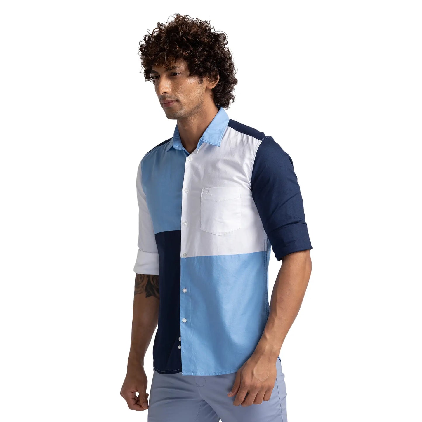 Men Slim Fit Red Shirt