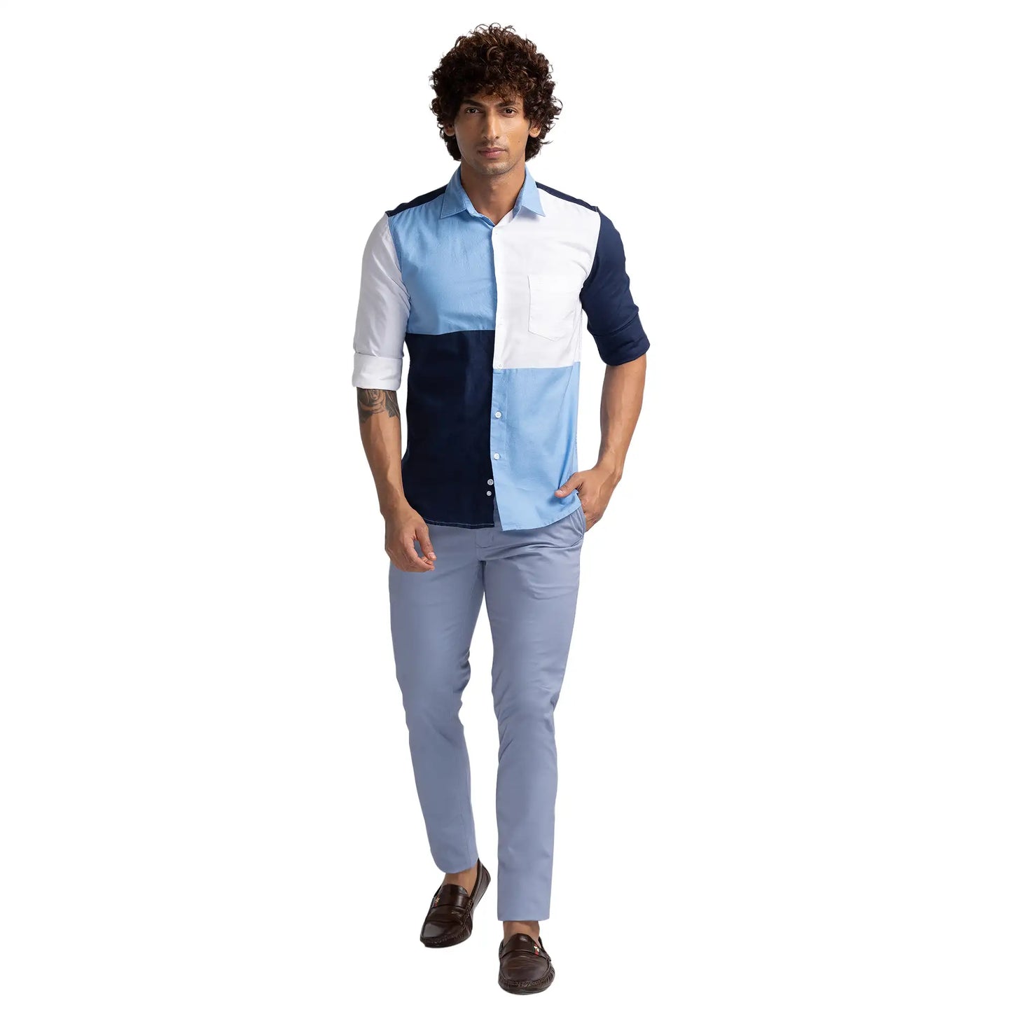 Men Slim Fit Red Shirt