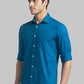 Men Slim Fit Green Shirt