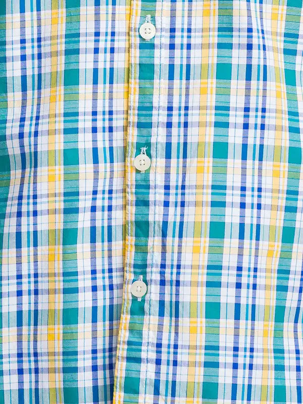 Men Slim Fit Blue Shirt