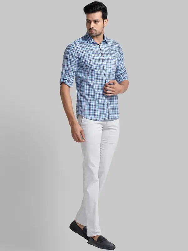 Men Slim Fit Red Shirt