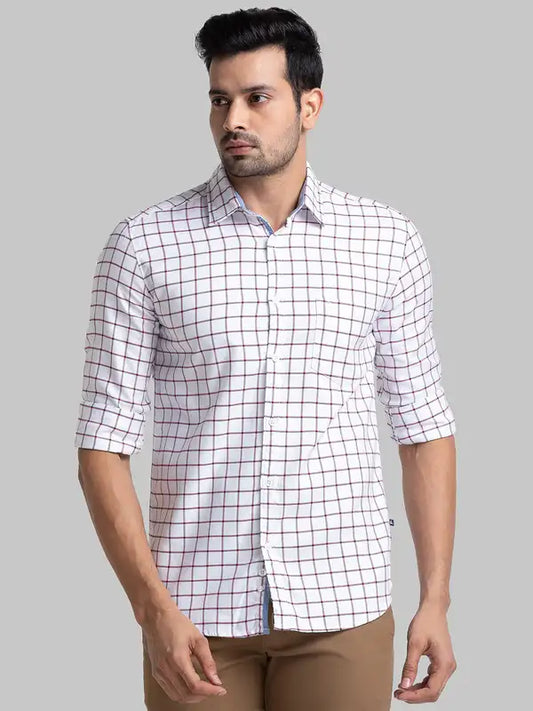 Men Slim Fit Green Shirt